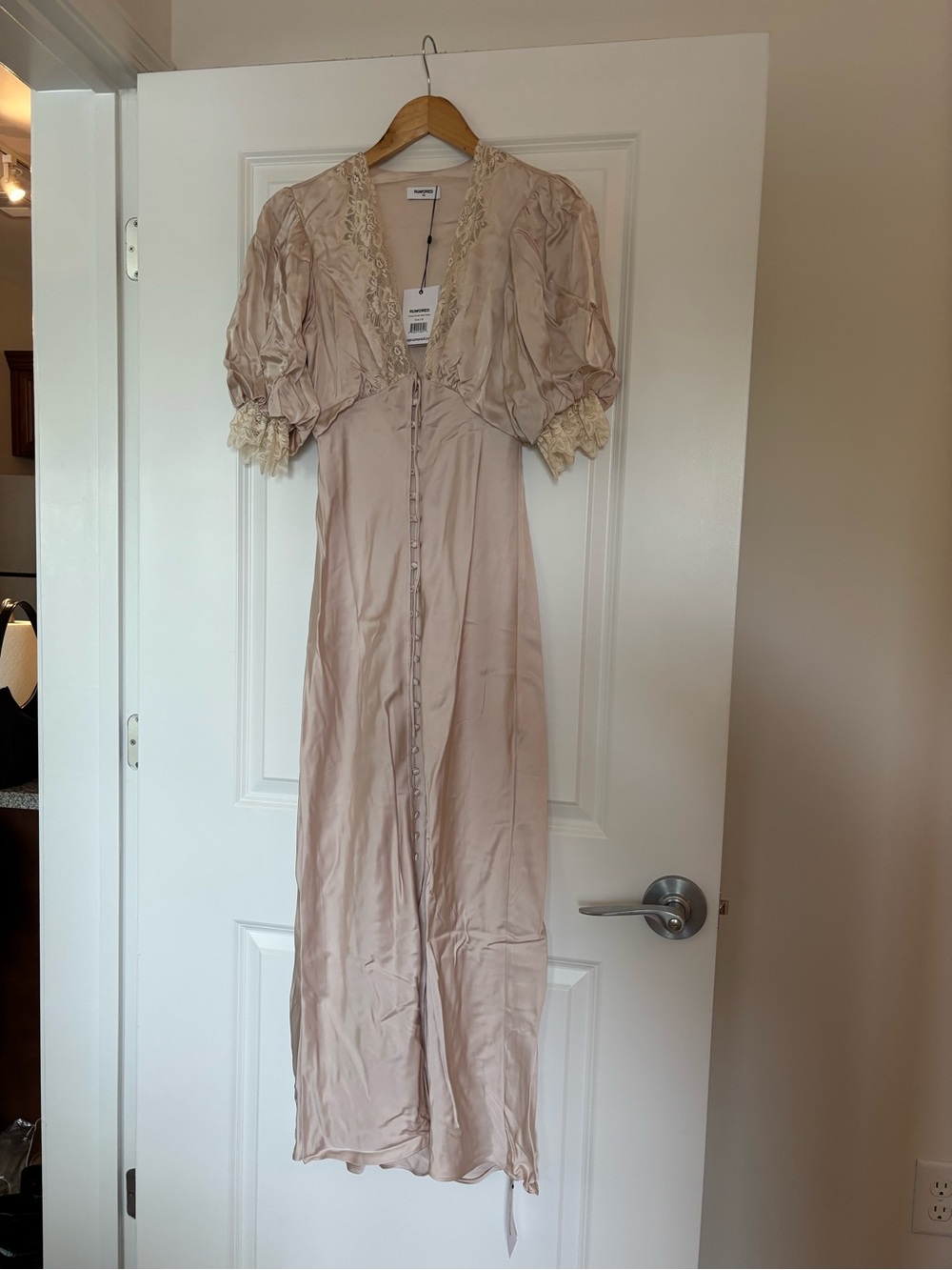 Rumored Brand, Dove color Honey Duster Maxi Dress